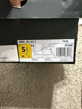 adidas NMD_R1.V2 J Box Label - Black & Yellow